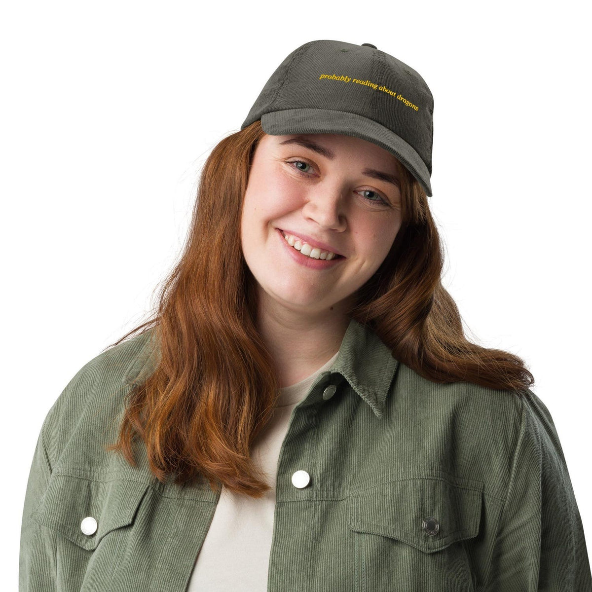 Probably Custom Custom Embroidered Probably Reading About Dragons Hat – GatorHats