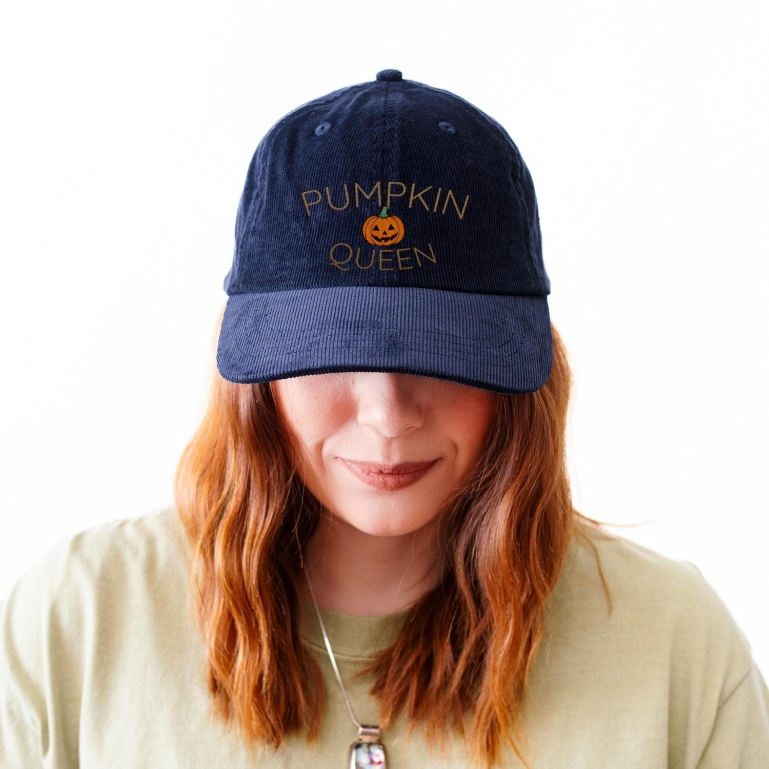 Custom Embroidered Pumpkin Queen Hat