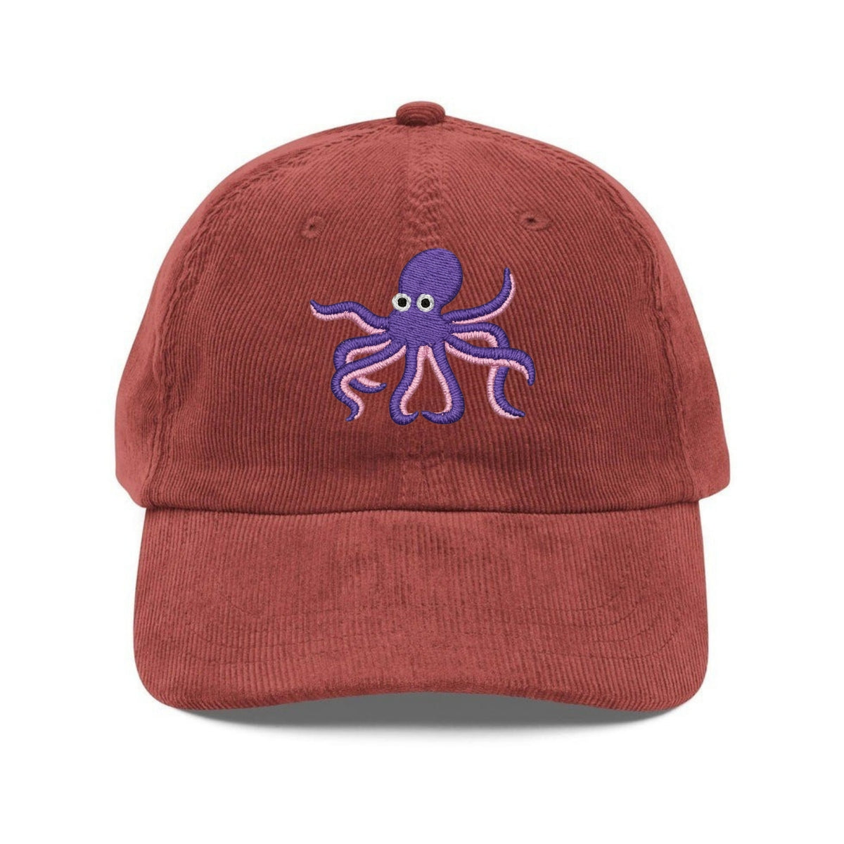 Custom Embroidered Purple Octopus Hat