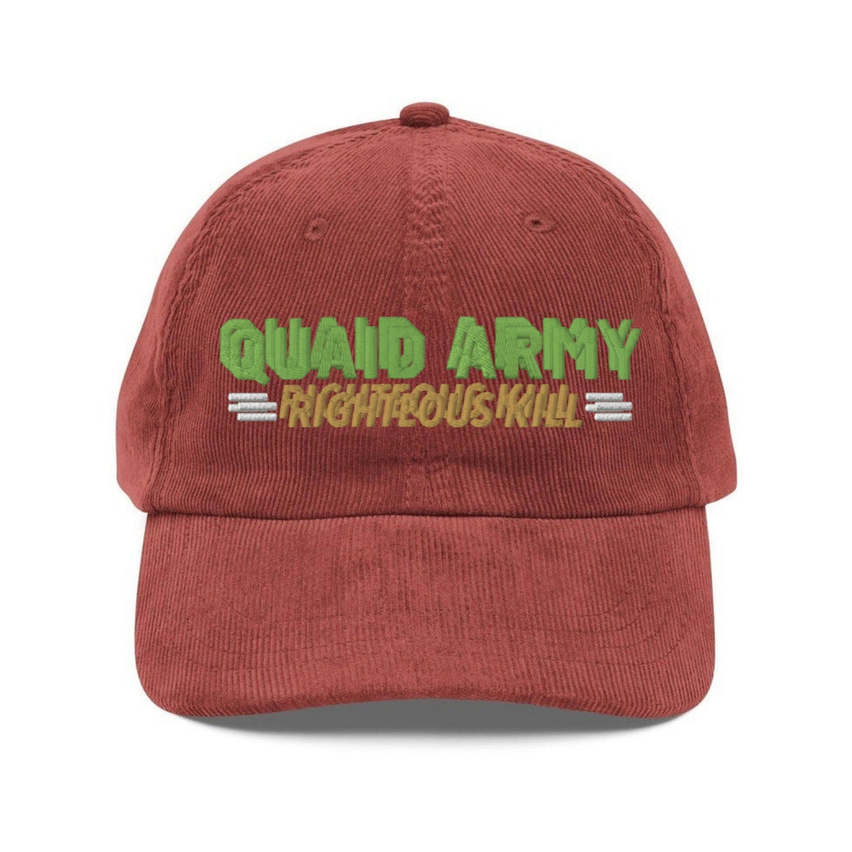 Custom Embroidered Quaid Army Lonely Island and Seth Meyers Hat