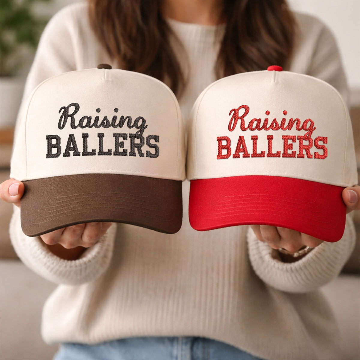Custom Embroidered Raising Ballers Snapback Hat