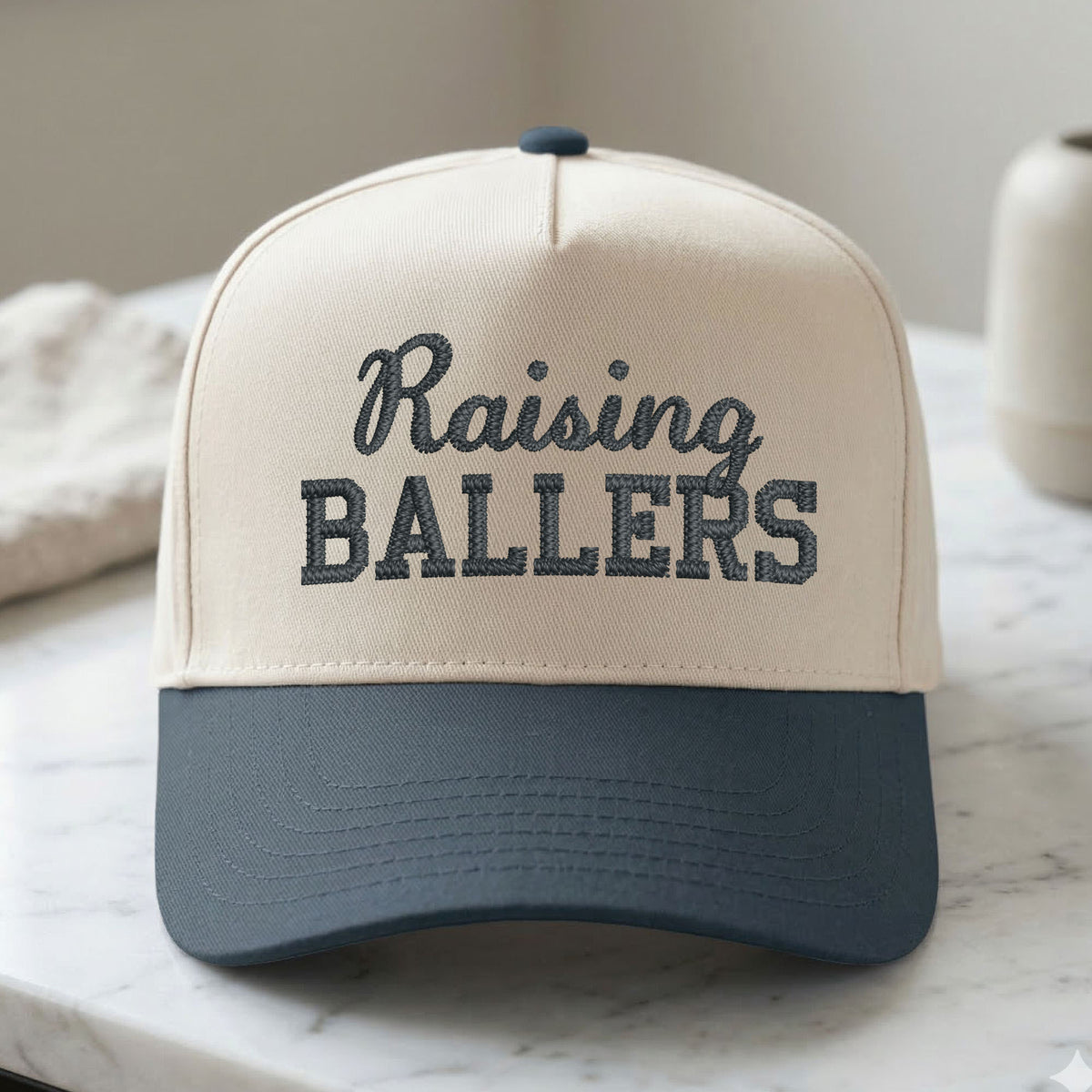 Custom Embroidered Raising Ballers Snapback Hat