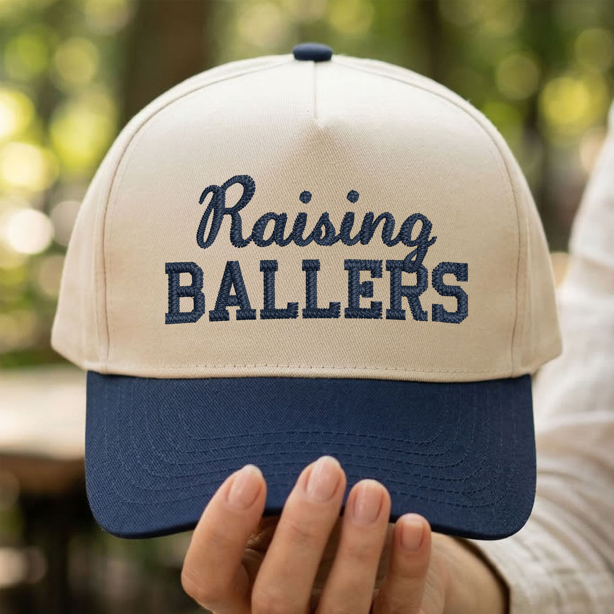 Custom Embroidered Raising Ballers Snapback Hat