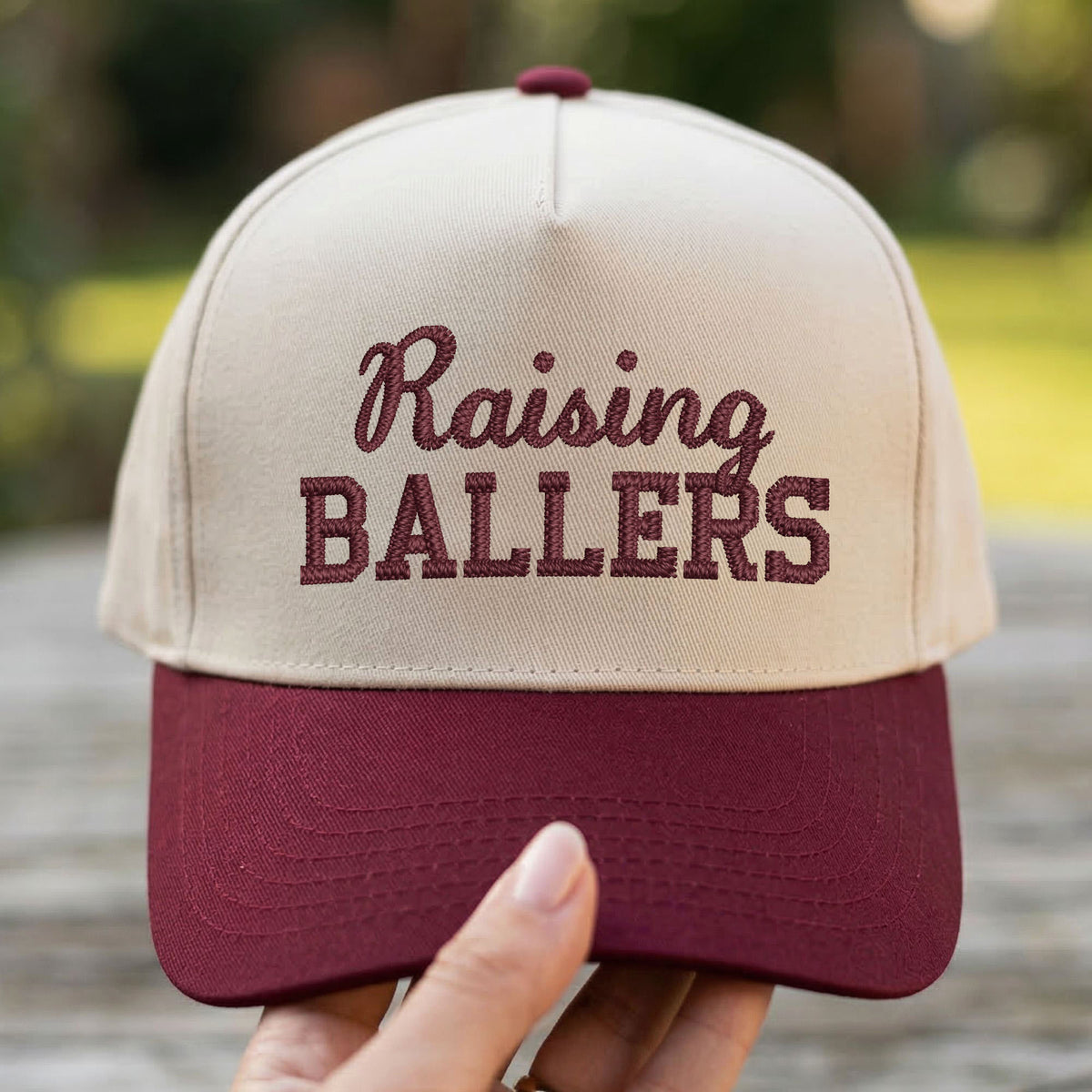 Custom Embroidered Raising Ballers Snapback Hat