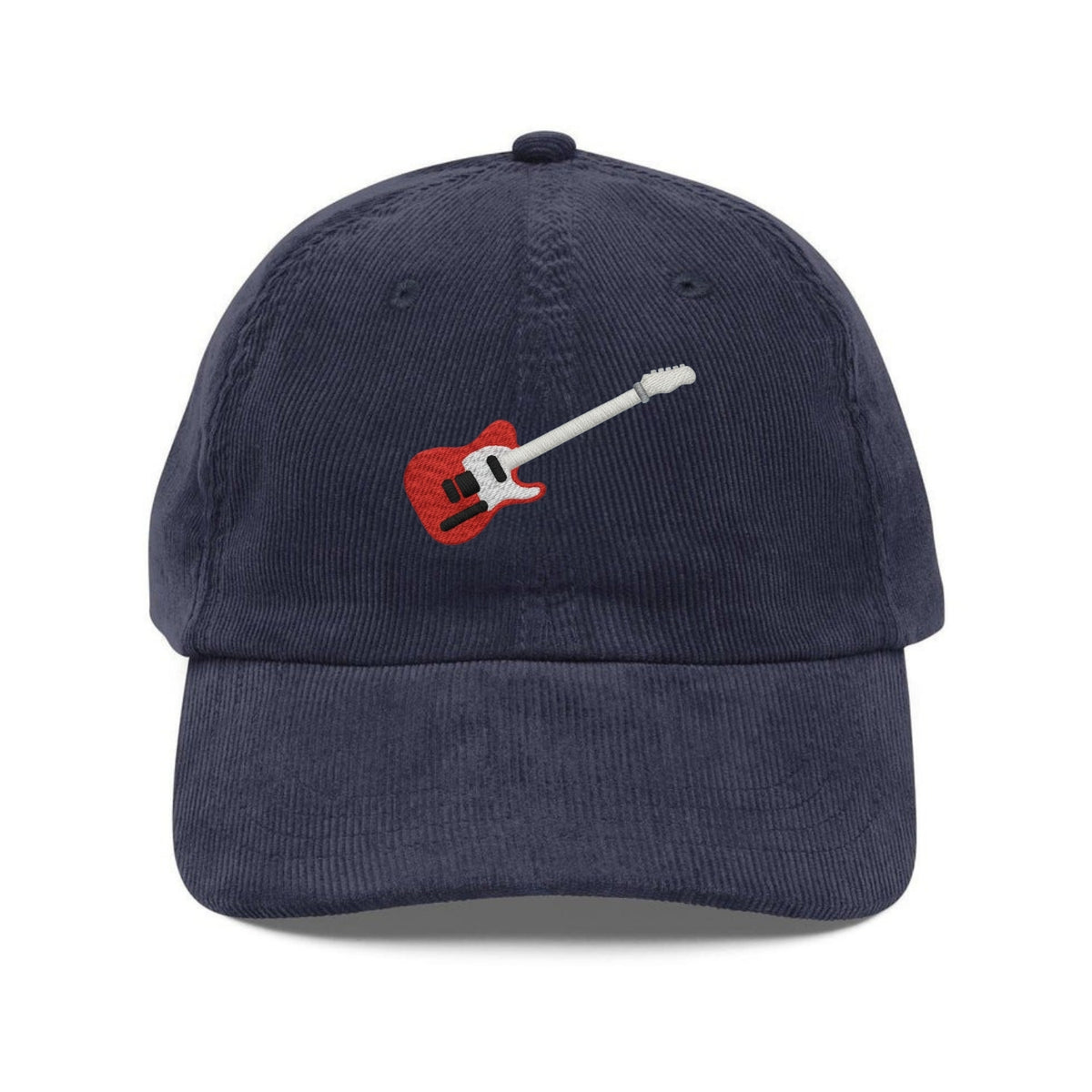 Custom Embroidered Red Electric Guitar Hat