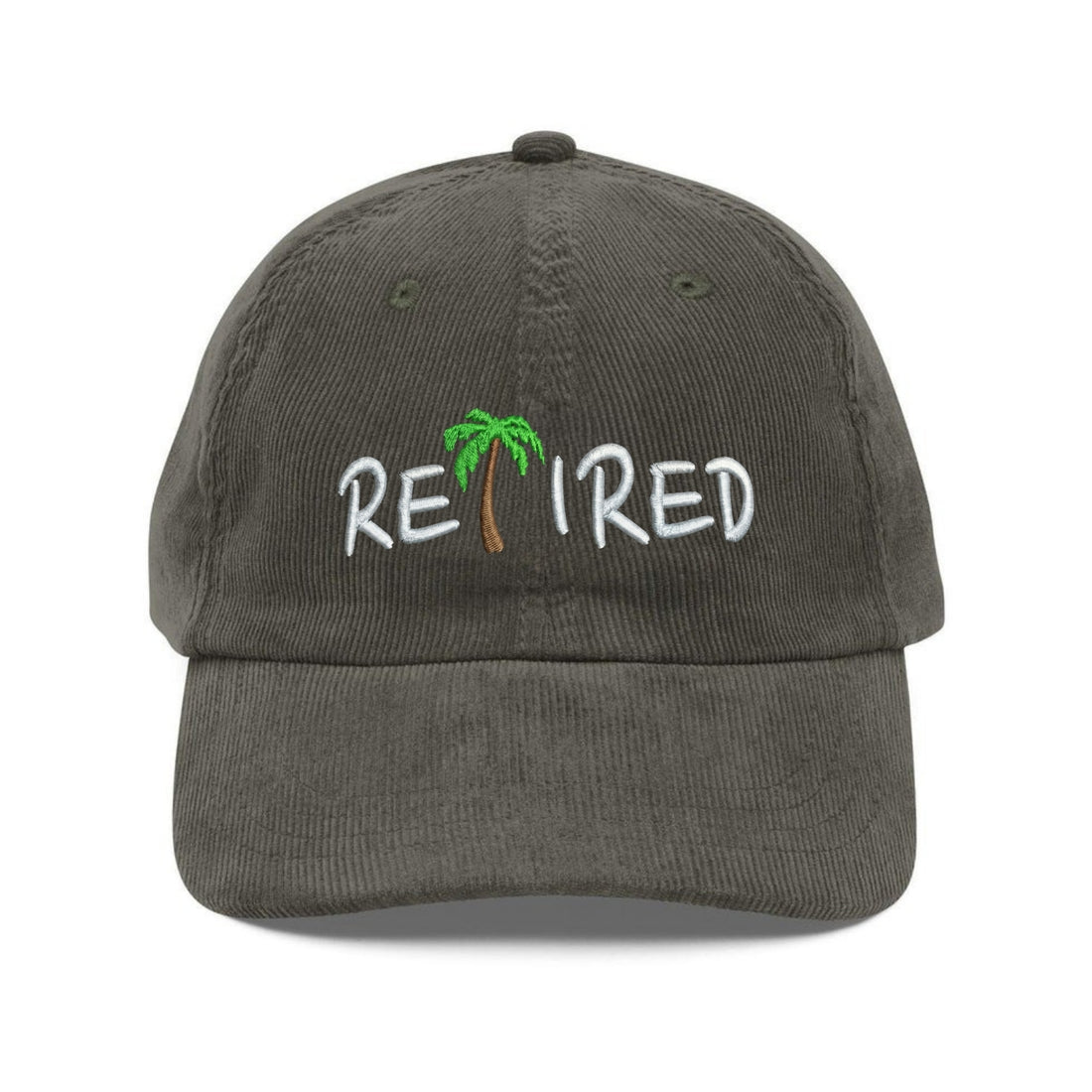 Custom Embroidered Retired Palm Tree Hat - Tropical Retirement Cap