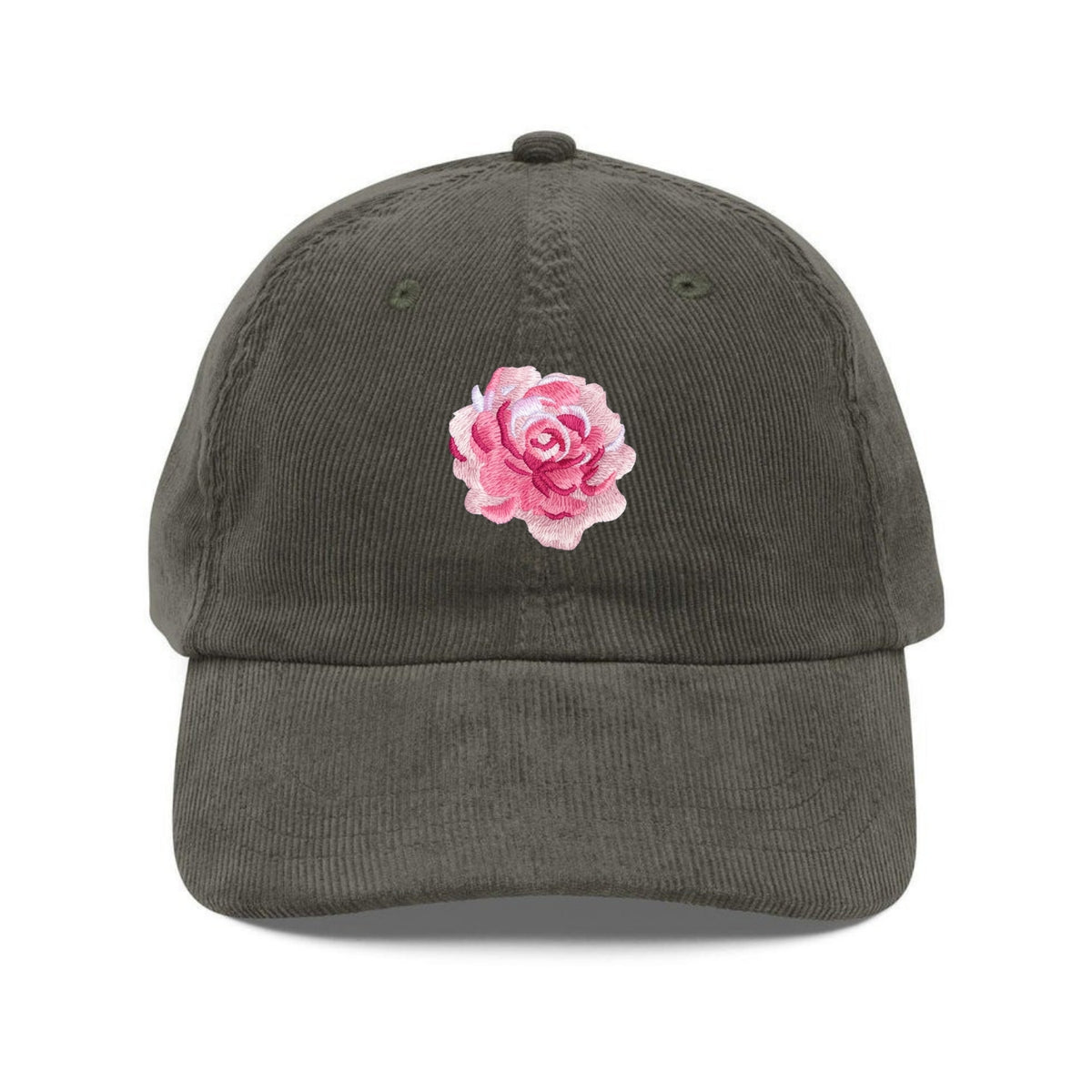 Custom Embroidered Rose Flower Hat