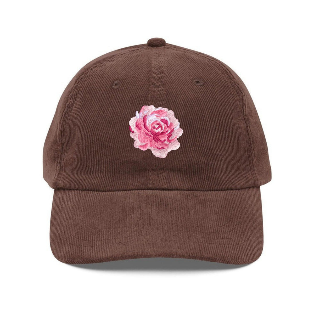 Custom Embroidered Rose Flower Hat