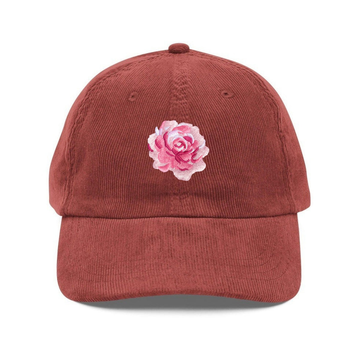 Custom Embroidered Rose Flower Hat