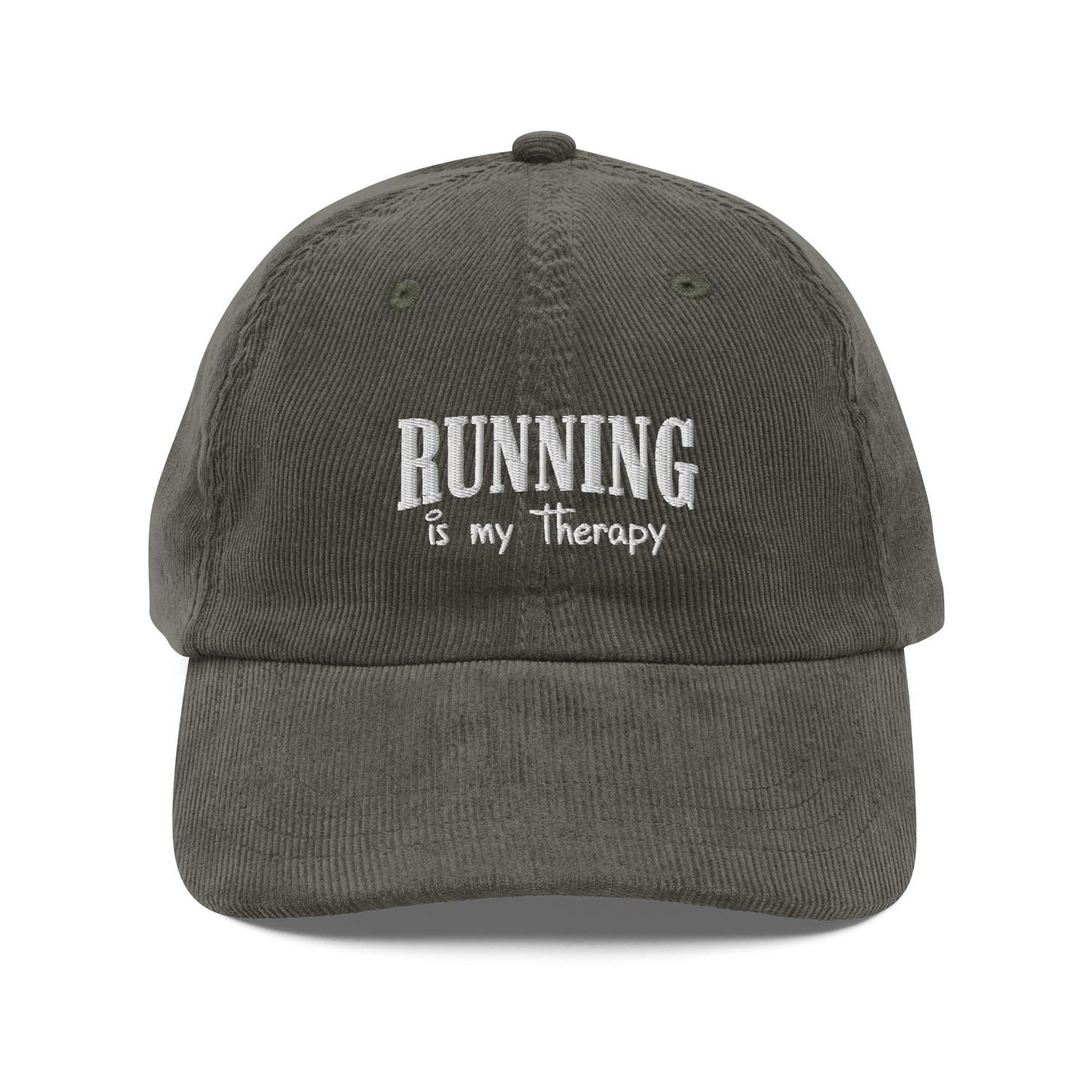 Custom Embroidered Running Is My Therapy Hat