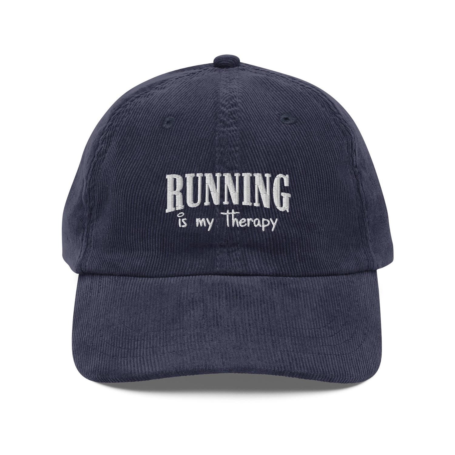 Custom Embroidered Running Is My Therapy Hat