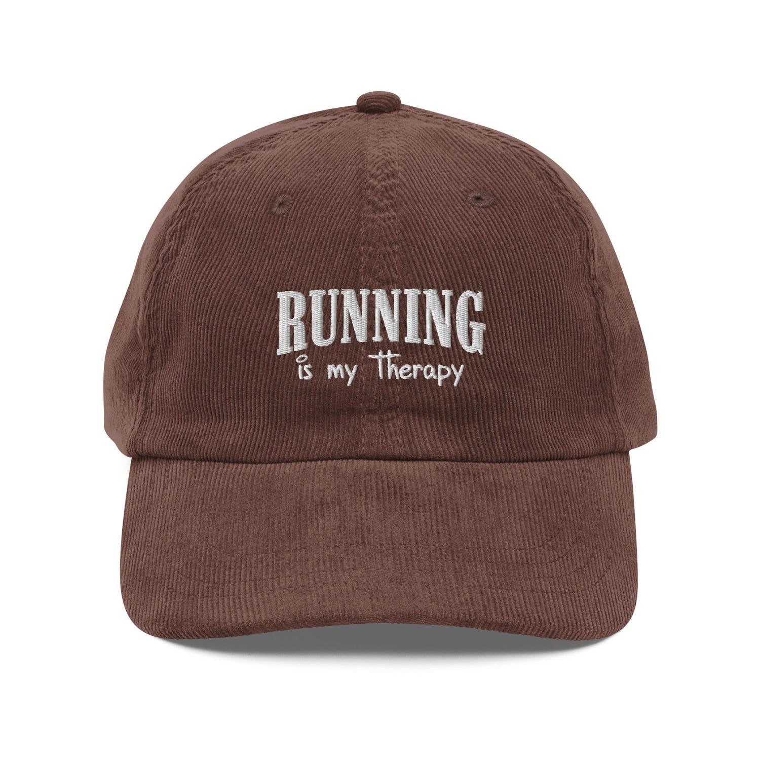Custom Embroidered Running Is My Therapy Hat