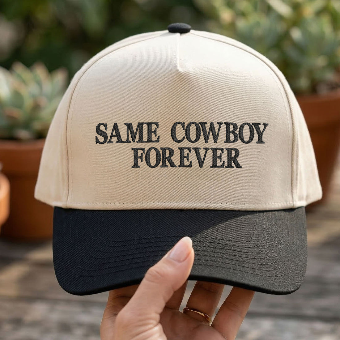 Custom Embroidered Same Cowboy Forever Snapback Hat
