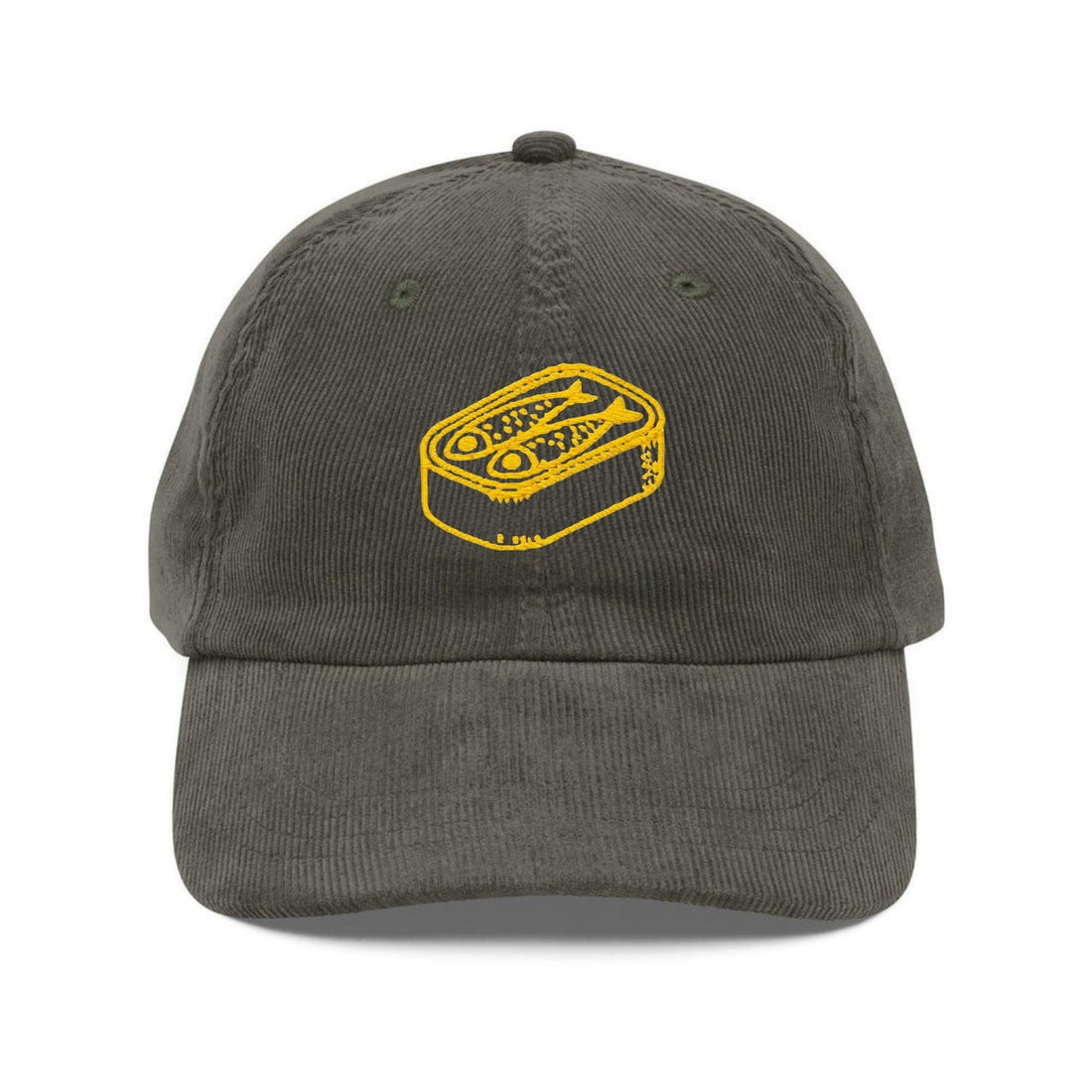 Custom Embroidered Sardine Hat - Minimalist Mediterranean Fish Cap