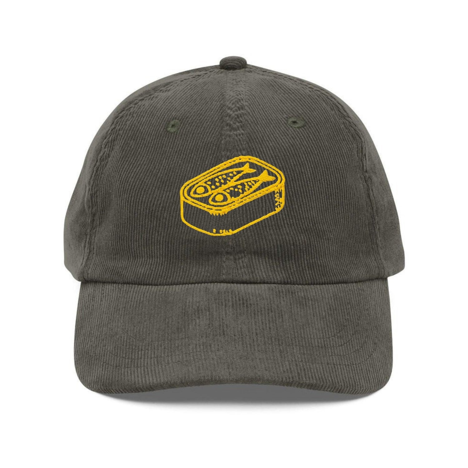 Custom Embroidered Sardine Hat - Minimalist Mediterranean Fish Cap