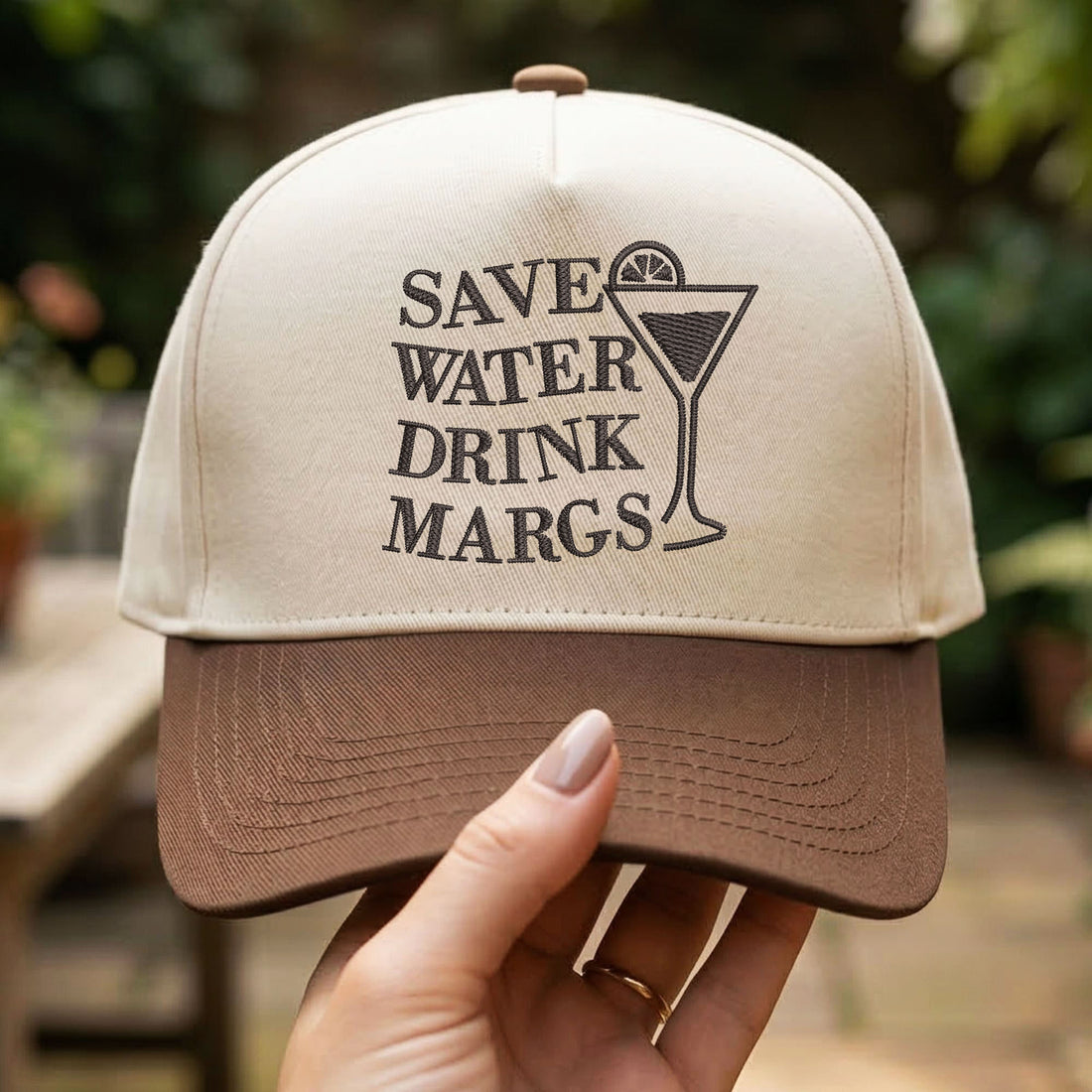 Custom Embroidered Save Water Drink Margs Snapback Hat