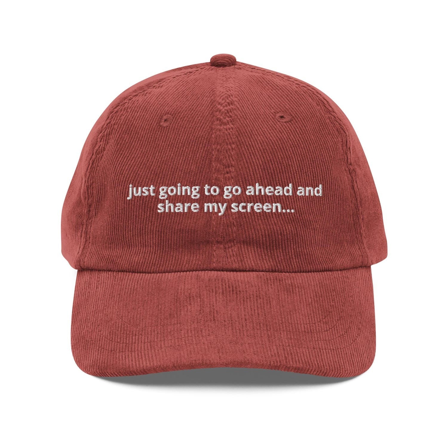 Custom Embroidered Screenshare Hat