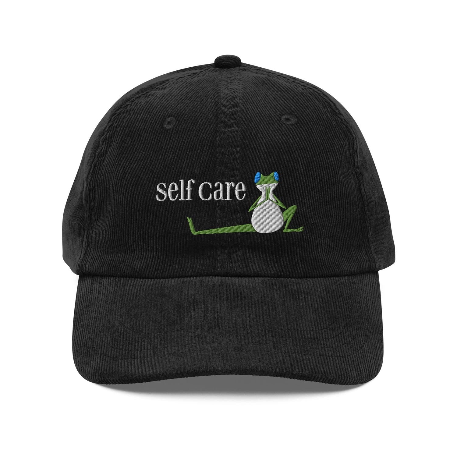 Custom Embroidered Self Care Frog Hat