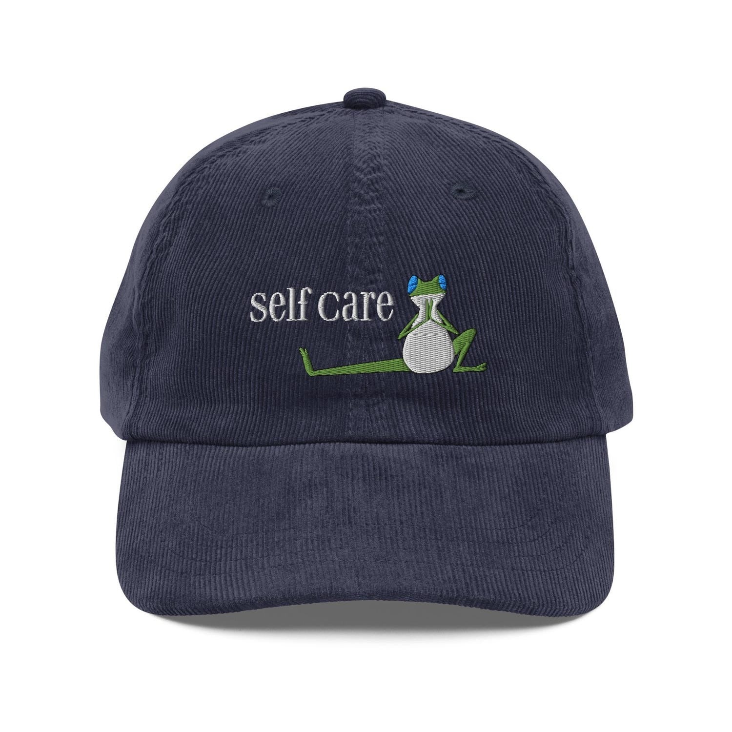 Custom Embroidered Self Care Frog Hat
