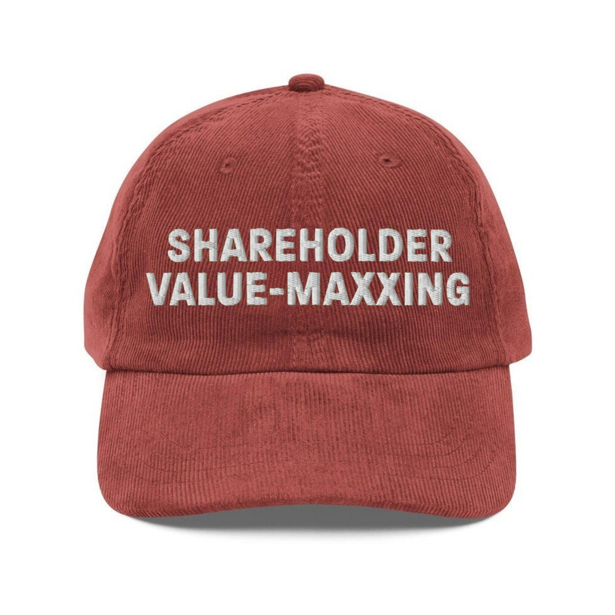 Custom Embroidered Shareholder Value Maxxing Hat