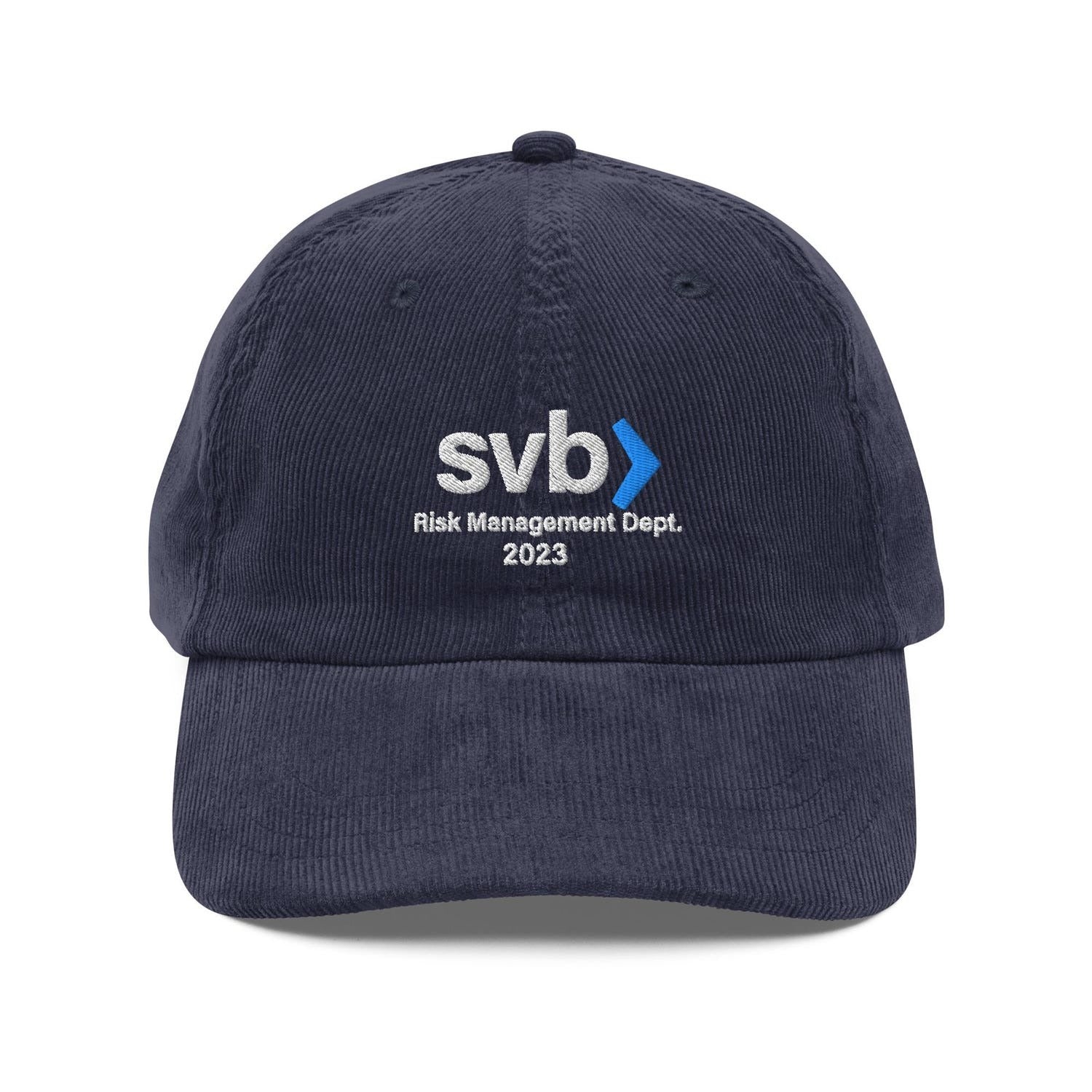 Custom Embroidered Silicon Valley Bank Risk Management Dept 2023 Hat