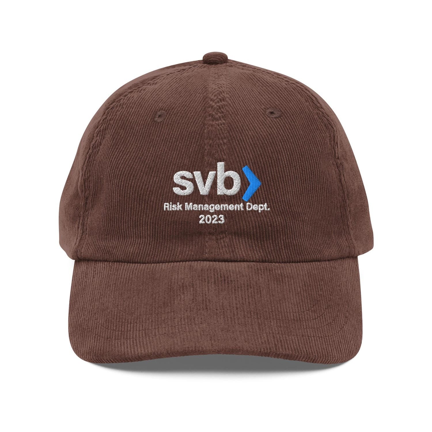 Custom Embroidered Silicon Valley Bank Risk Management Dept 2023 Hat