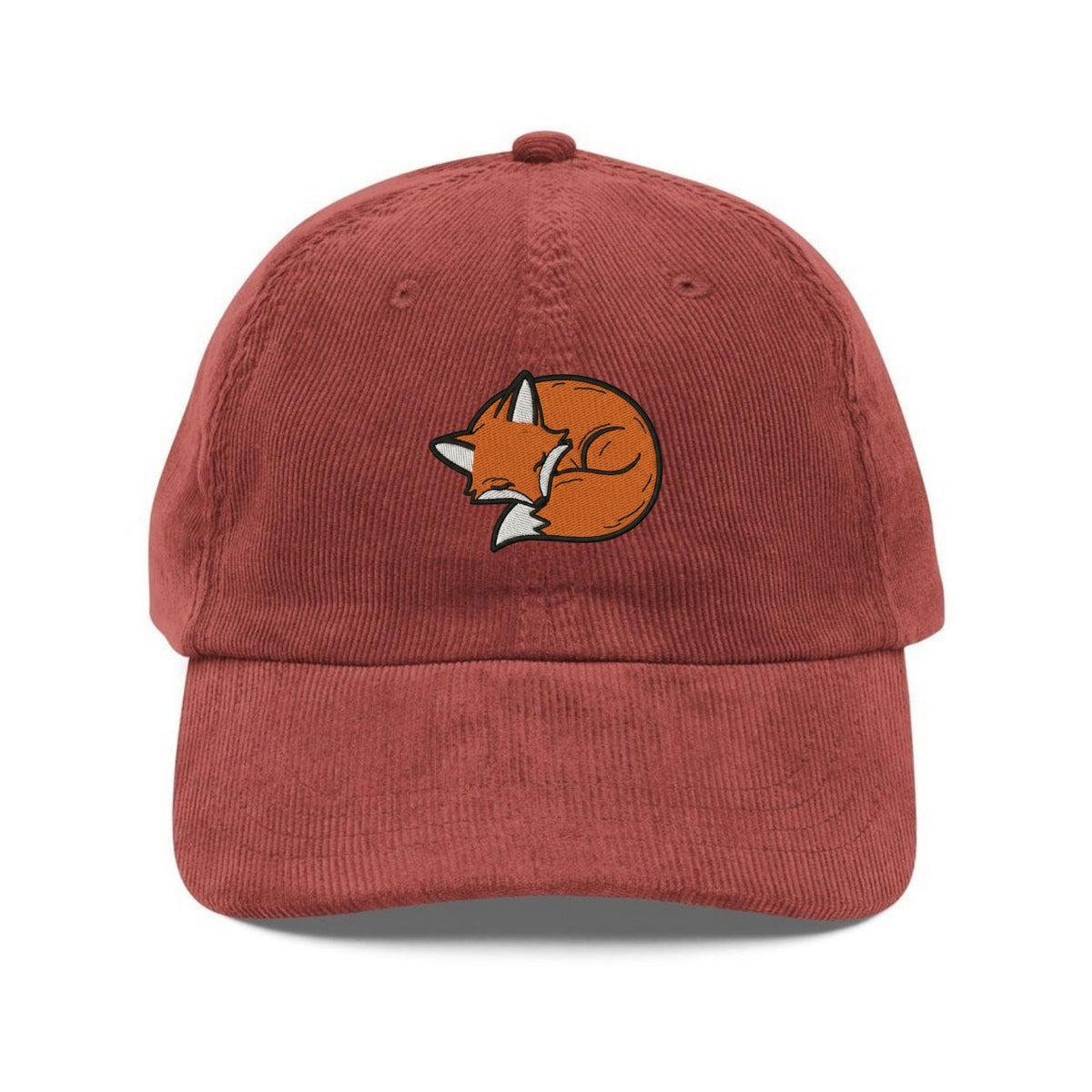 Custom Embroidered Sleeping Fox Hat