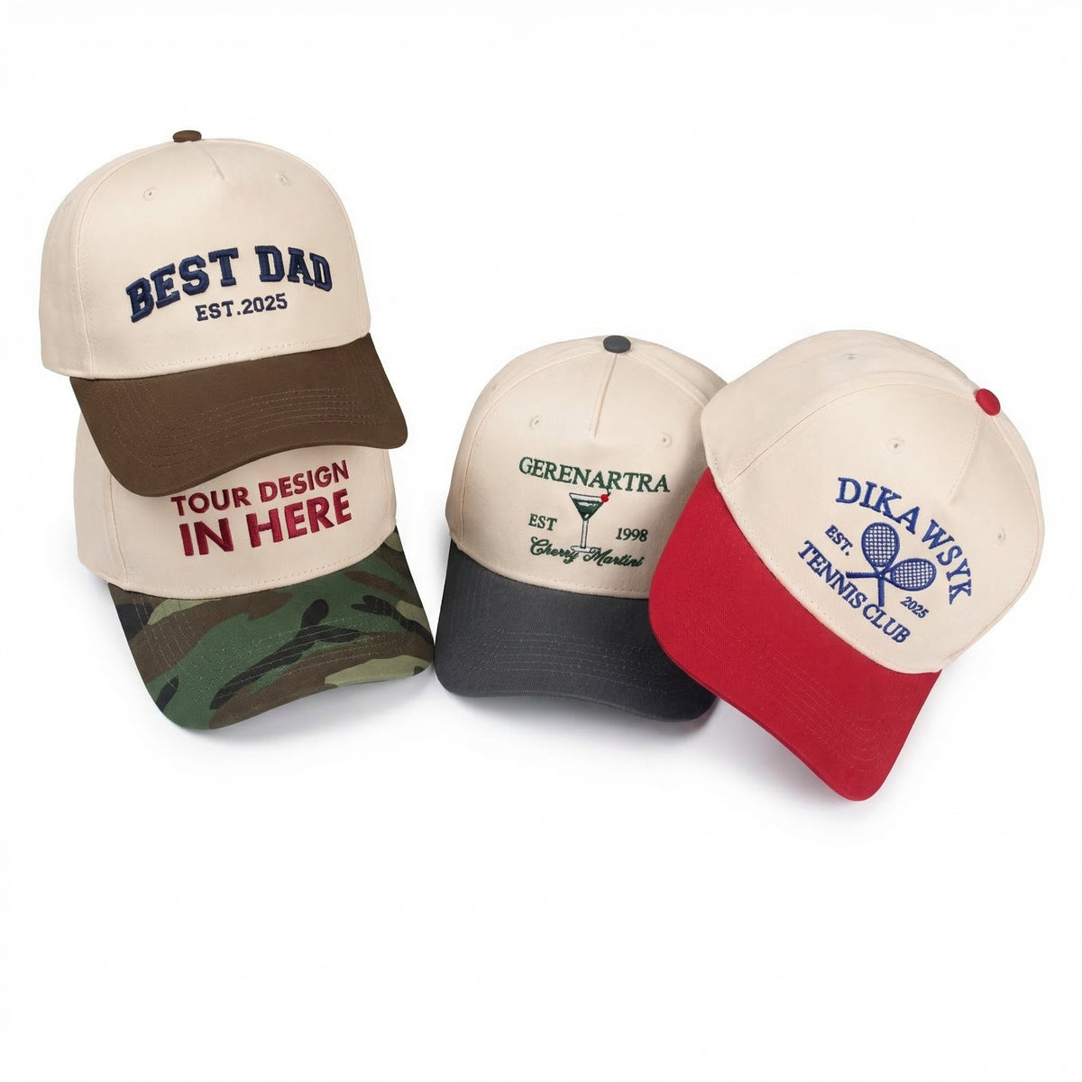 Custom Embroidered Snapback Hat – Personalized 90s Style Cap
