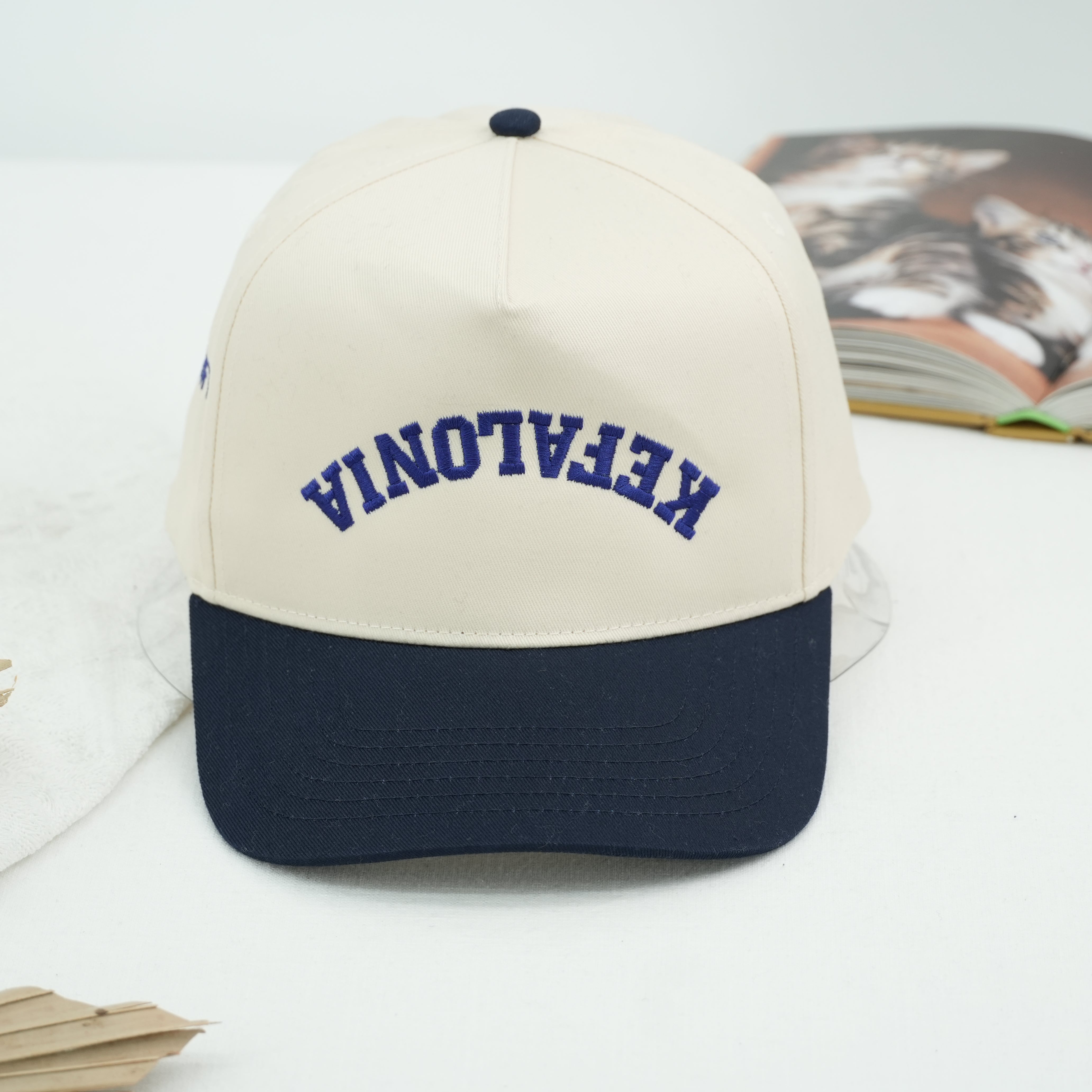 Custom Embroidered Snapback Hat – Upside Down Text Cap