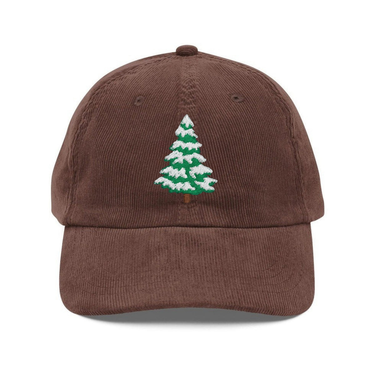 Custom Embroidered Snowy Tree Hat