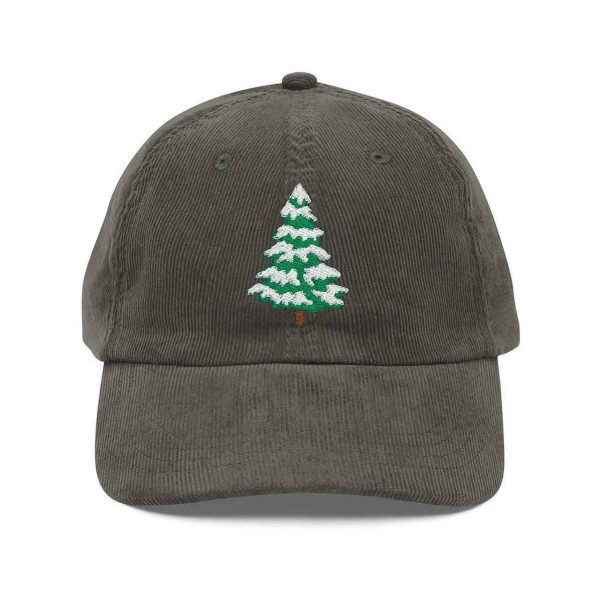 Custom Embroidered Snowy Tree Hat