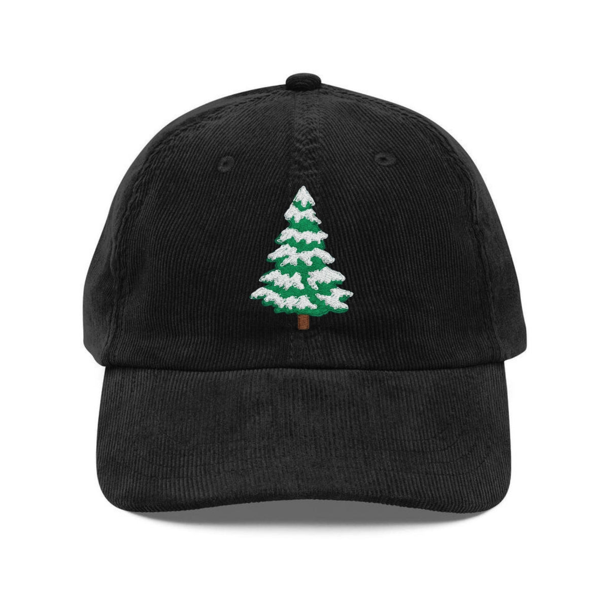 Custom Embroidered Snowy Tree Hat