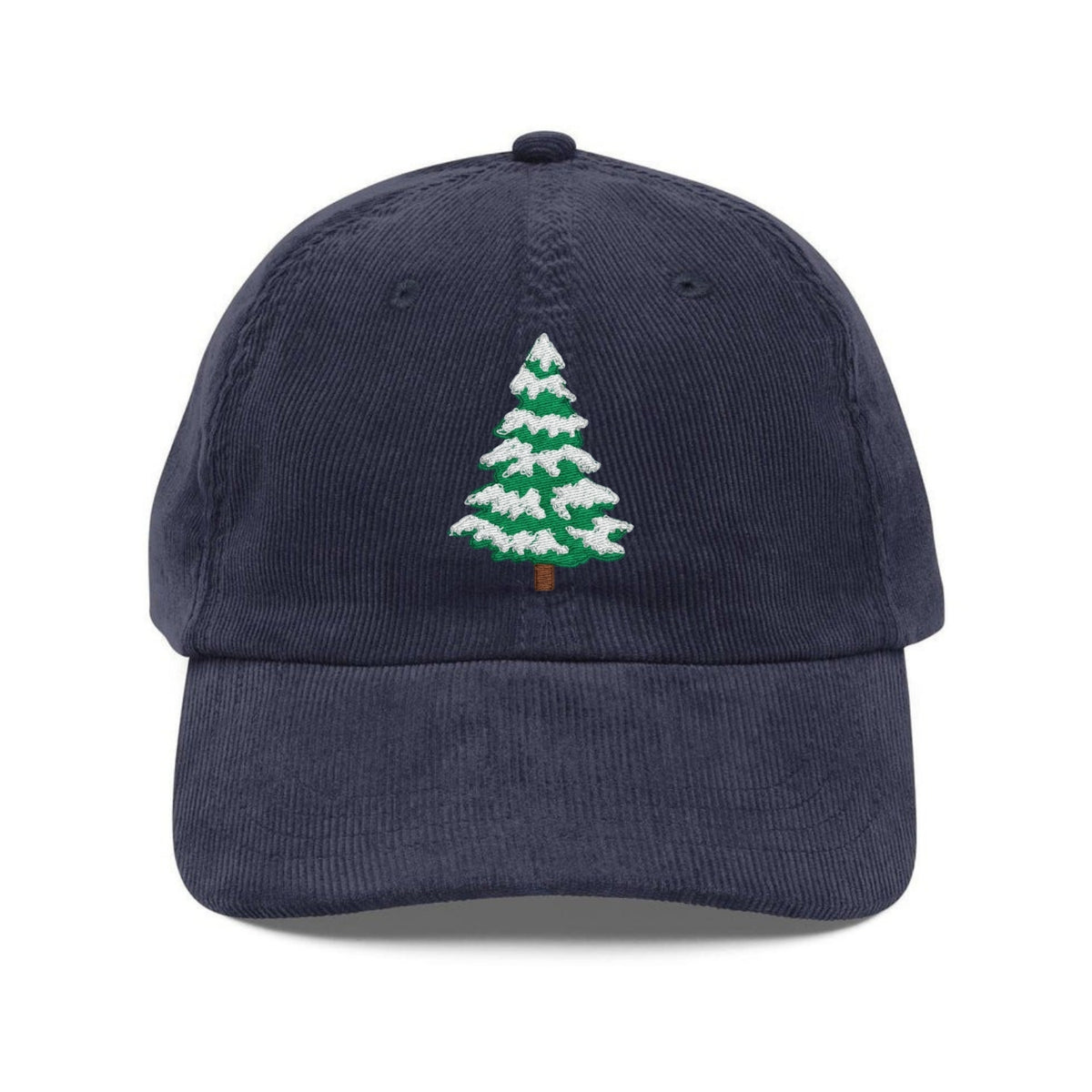 Custom Embroidered Snowy Tree Hat