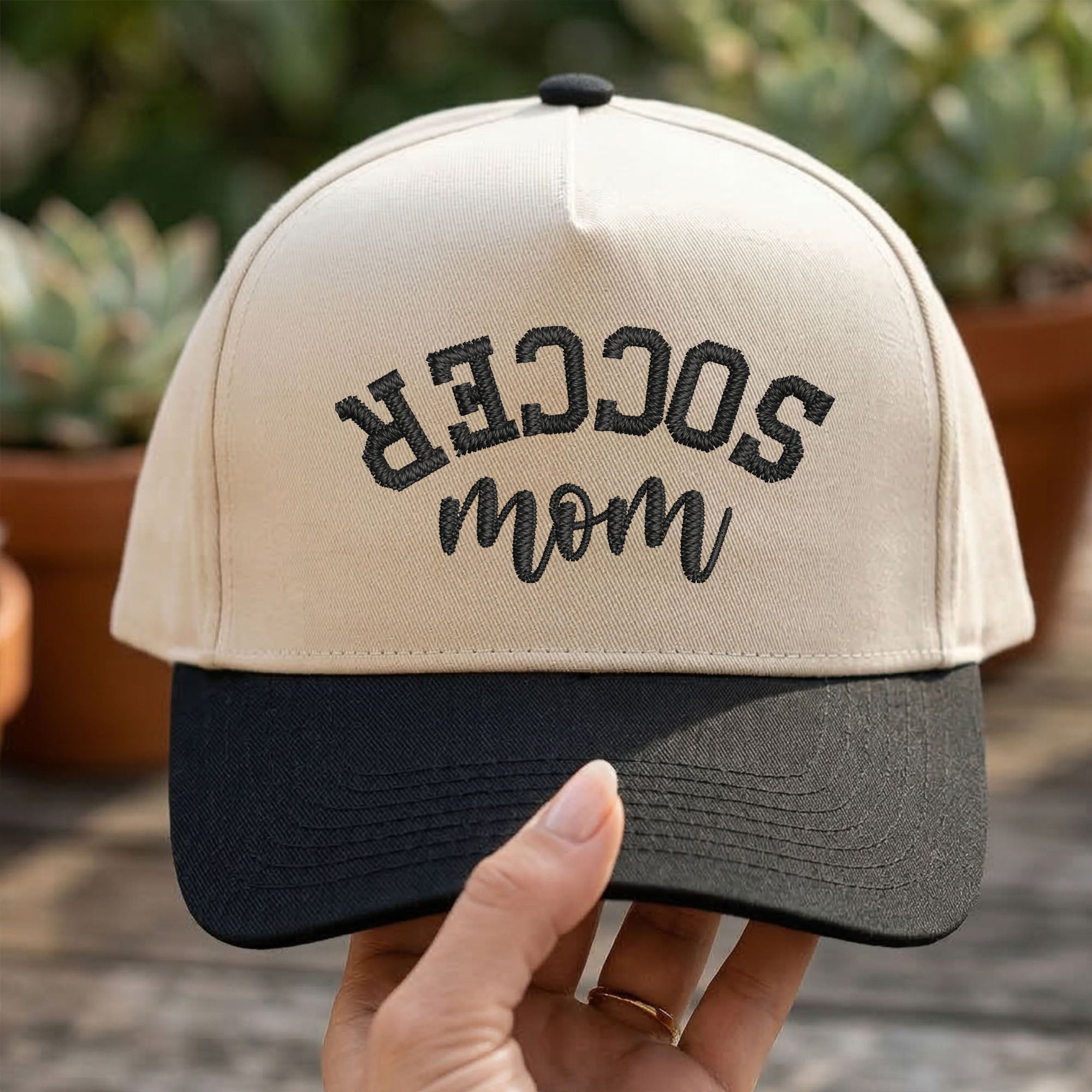 Custom Embroidered Soccer Mom Snapback Hat