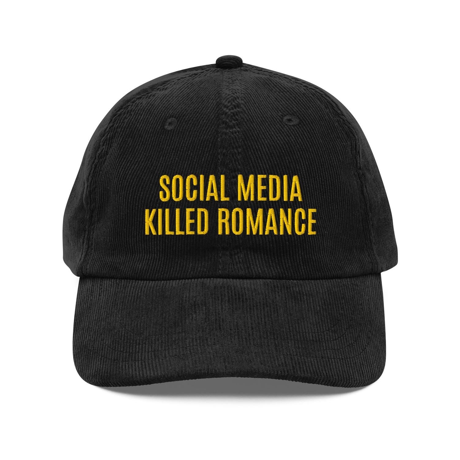 Custom Embroidered Social Media Killed Romance Hat
