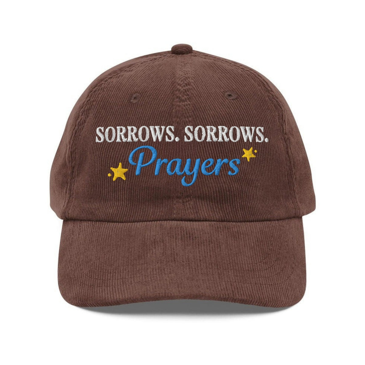 Custom Embroidered Sorrows Prayers Hat