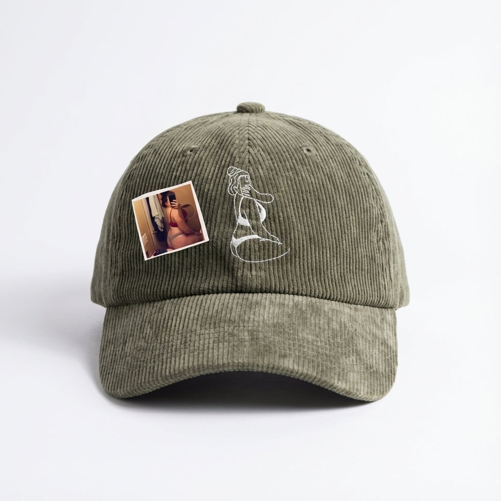 Custom Embroidered Spicy Portrait Hat – Personalized Photo Hat, Valentine Gift for Boyfriend