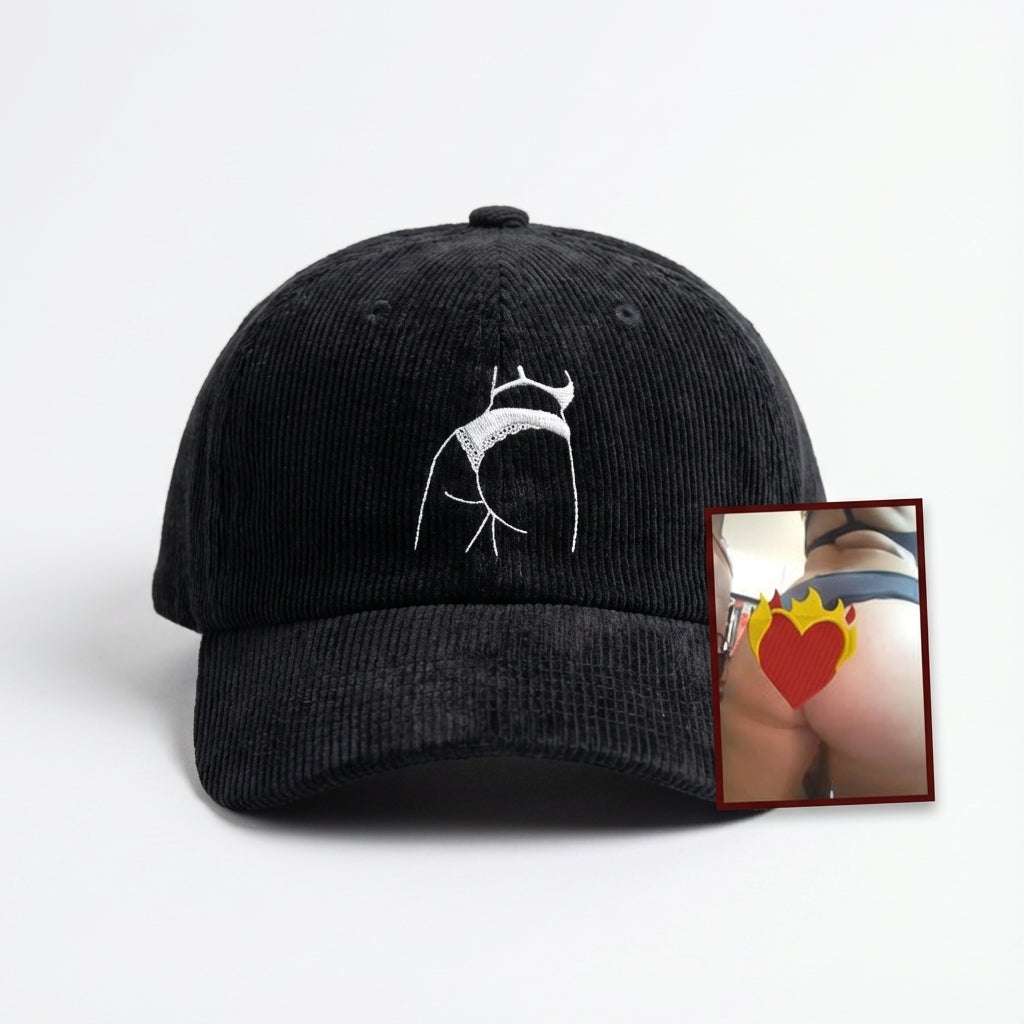 Custom Embroidered Spicy Portrait Hat – Personalized Photo Hat, Valentine Gift for Boyfriend