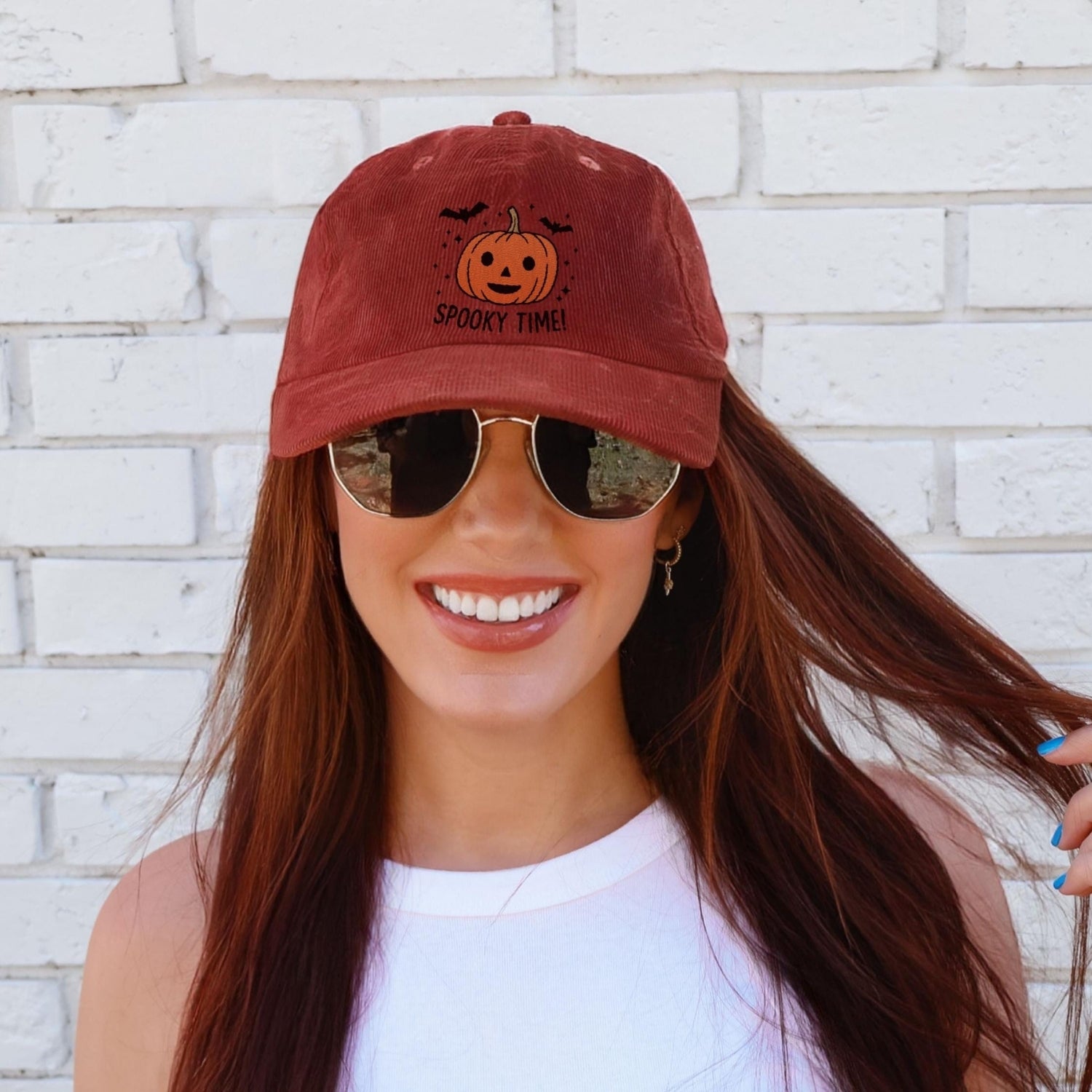 Custom Embroidered Spooky Time Hat