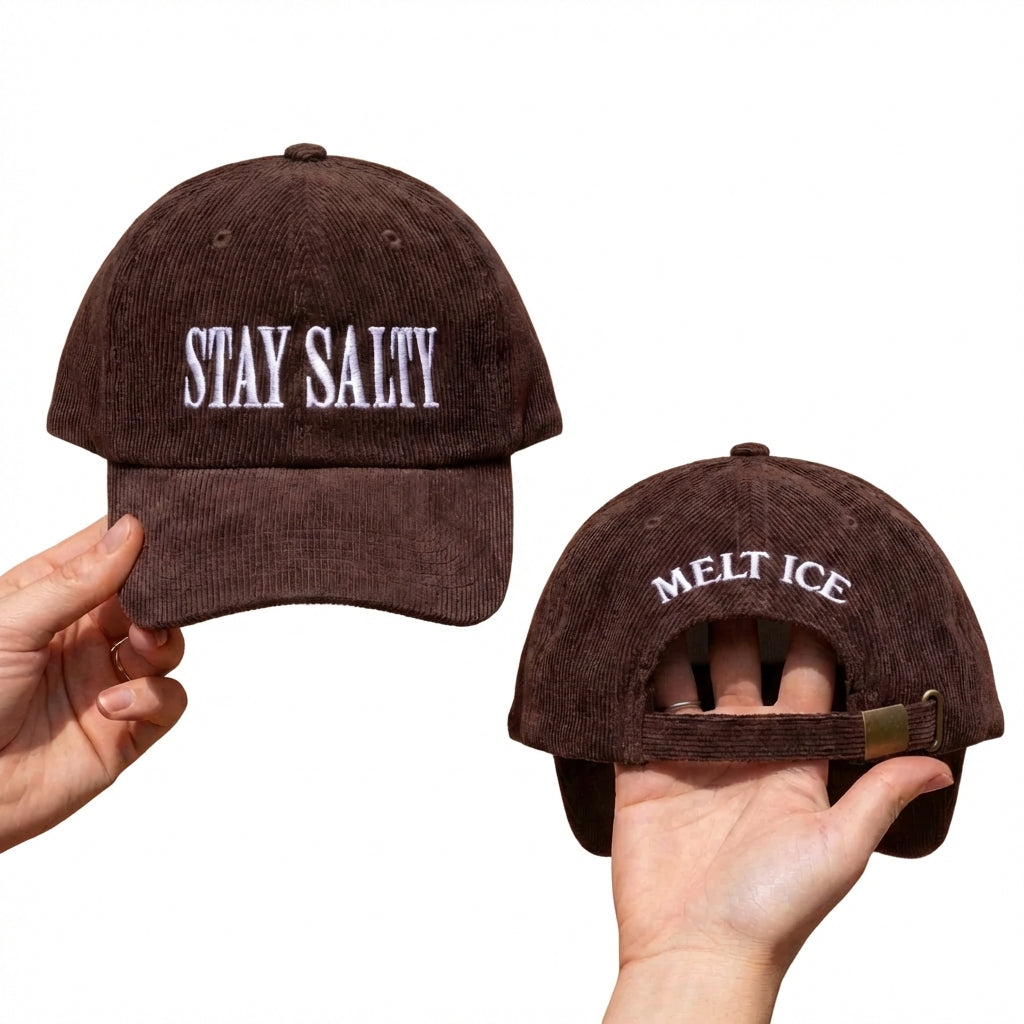 Custom Embroidered Stay Salty Melt ICE Hat - Human Rights Activist Cap