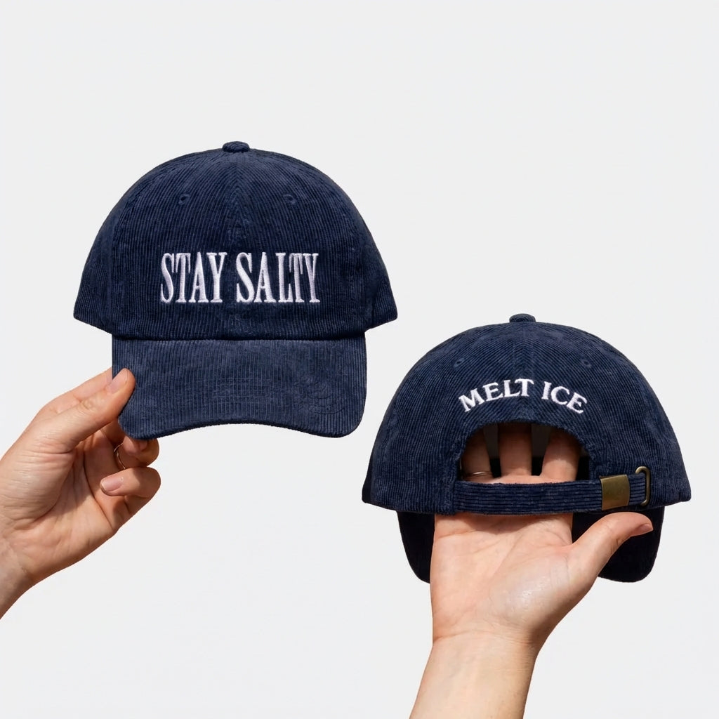 Custom Embroidered Stay Salty Melt ICE Hat - Human Rights Activist Cap