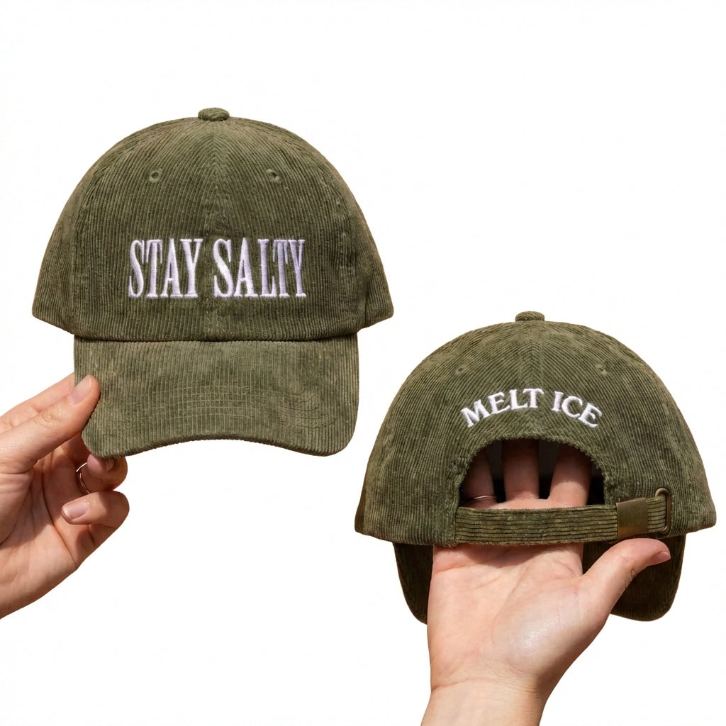 Custom Embroidered Stay Salty Melt ICE Hat - Human Rights Activist Cap