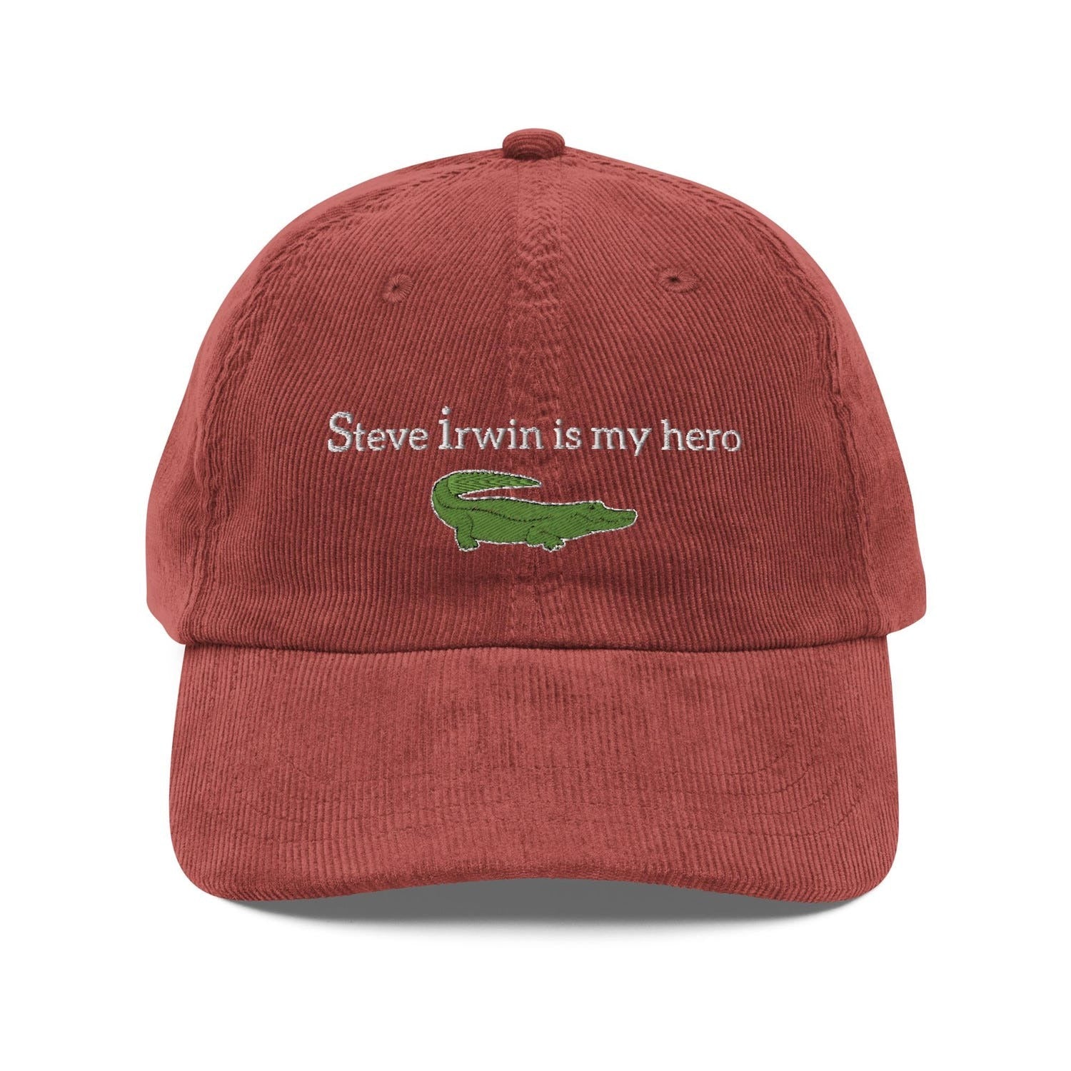 Custom Embroidered Steve Irwin Is My Hero Hat