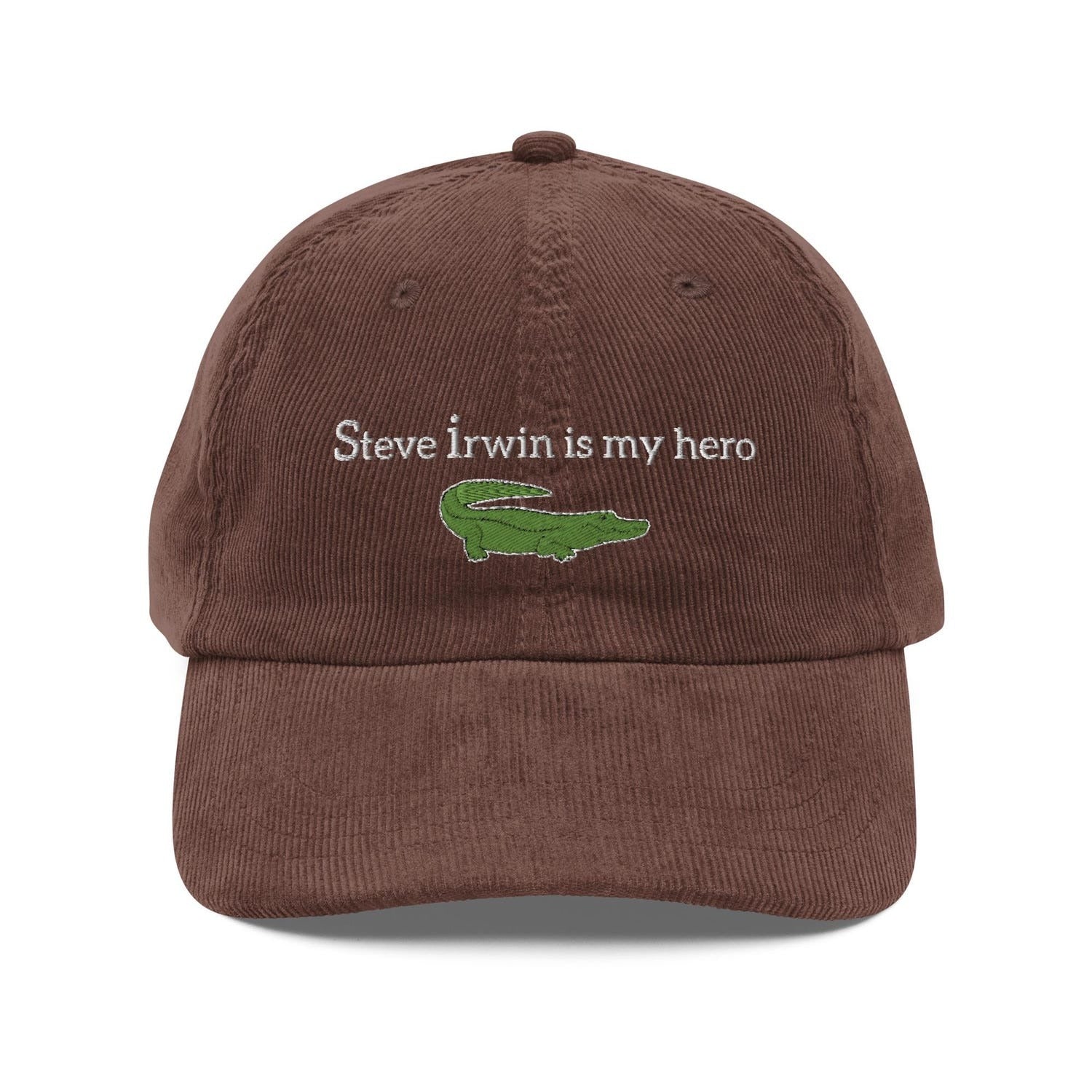 Custom Embroidered Steve Irwin Is My Hero Hat