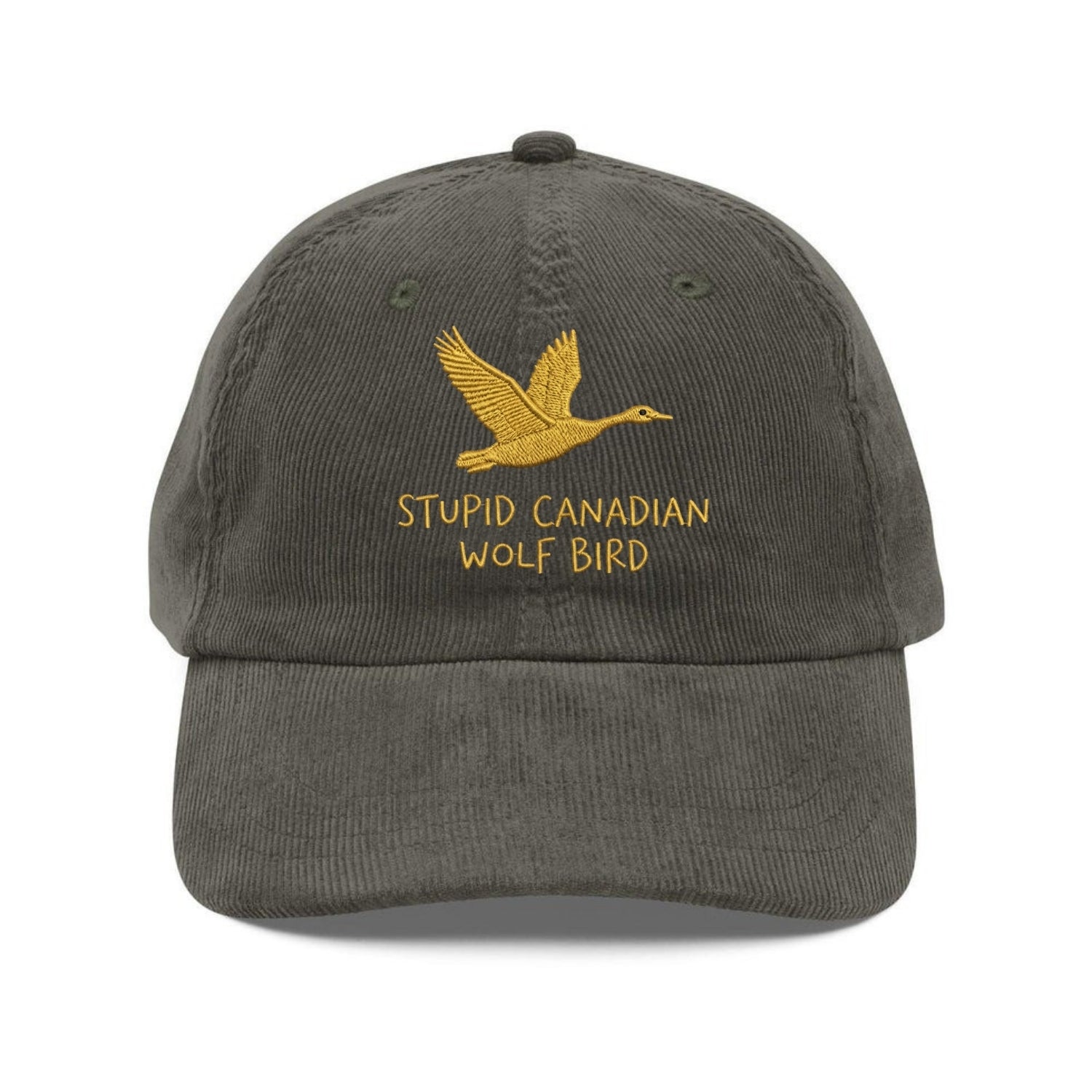 Custom Embroidered Stupid Canadian Wolf Bird Hat - Heated Rivalry Fan-Inspired Cap