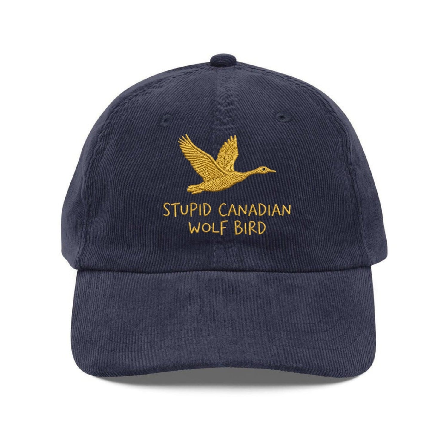 Custom Embroidered Stupid Canadian Wolf Bird Hat - Heated Rivalry Fan-Inspired Cap