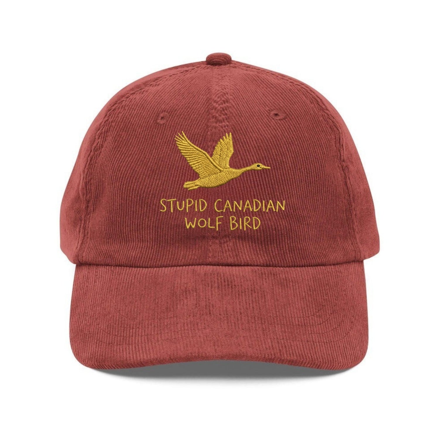 Custom Embroidered Stupid Canadian Wolf Bird Hat - Heated Rivalry Fan-Inspired Cap