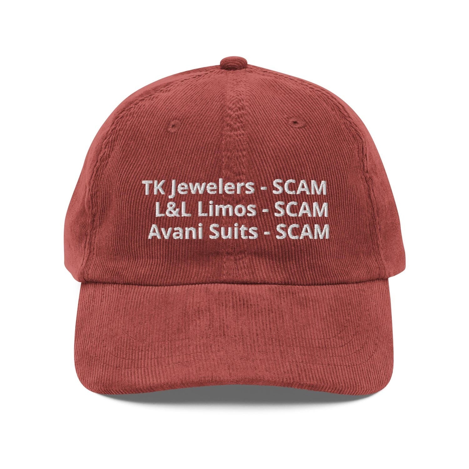 Custom Embroidered TK Jewelers SCAM Hat
