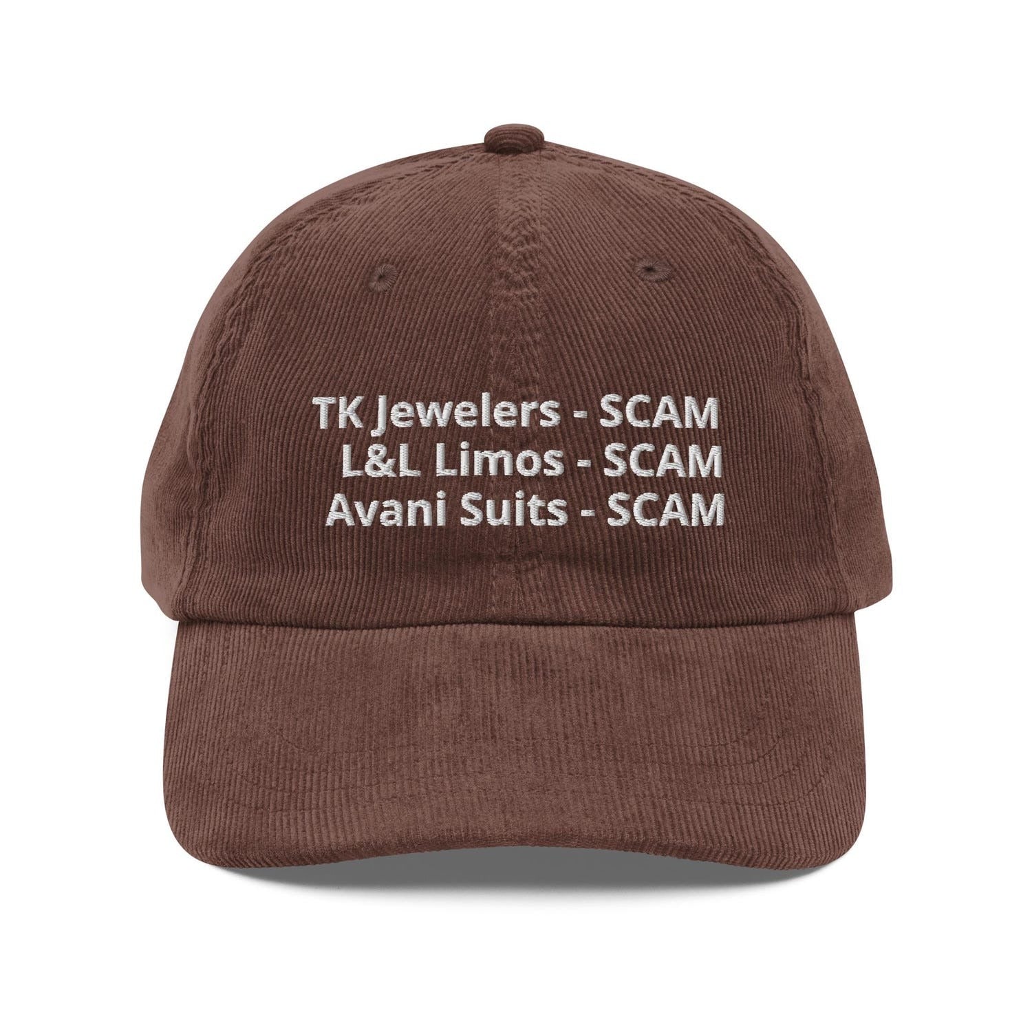 Custom Embroidered TK Jewelers SCAM Hat