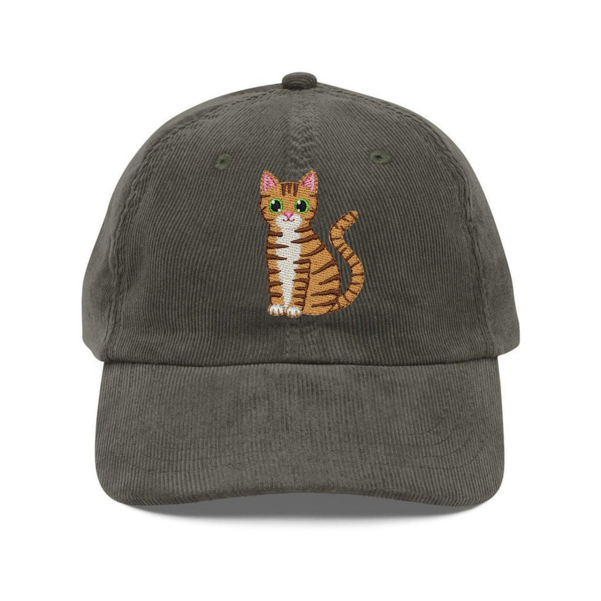 Custom Embroidered Tabby Cat Hat